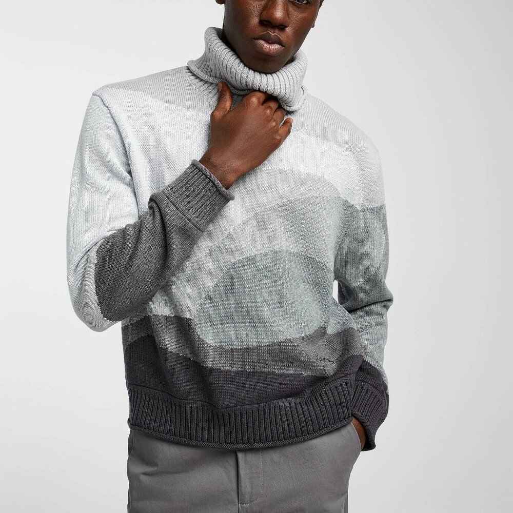 BNWT AW24 HOUSE OF SUNNY JACQUARD TURTLENECK SWEATER M